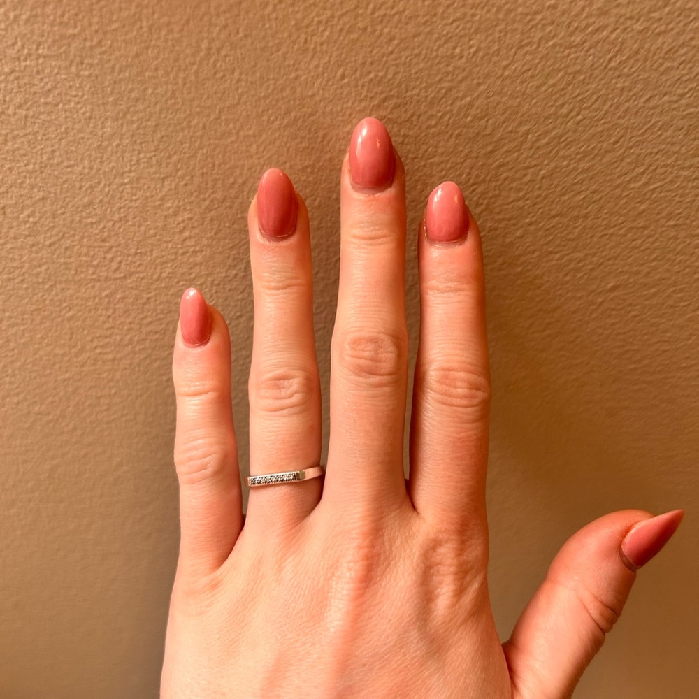 Pandora Heart Engraved Rectangular Ring